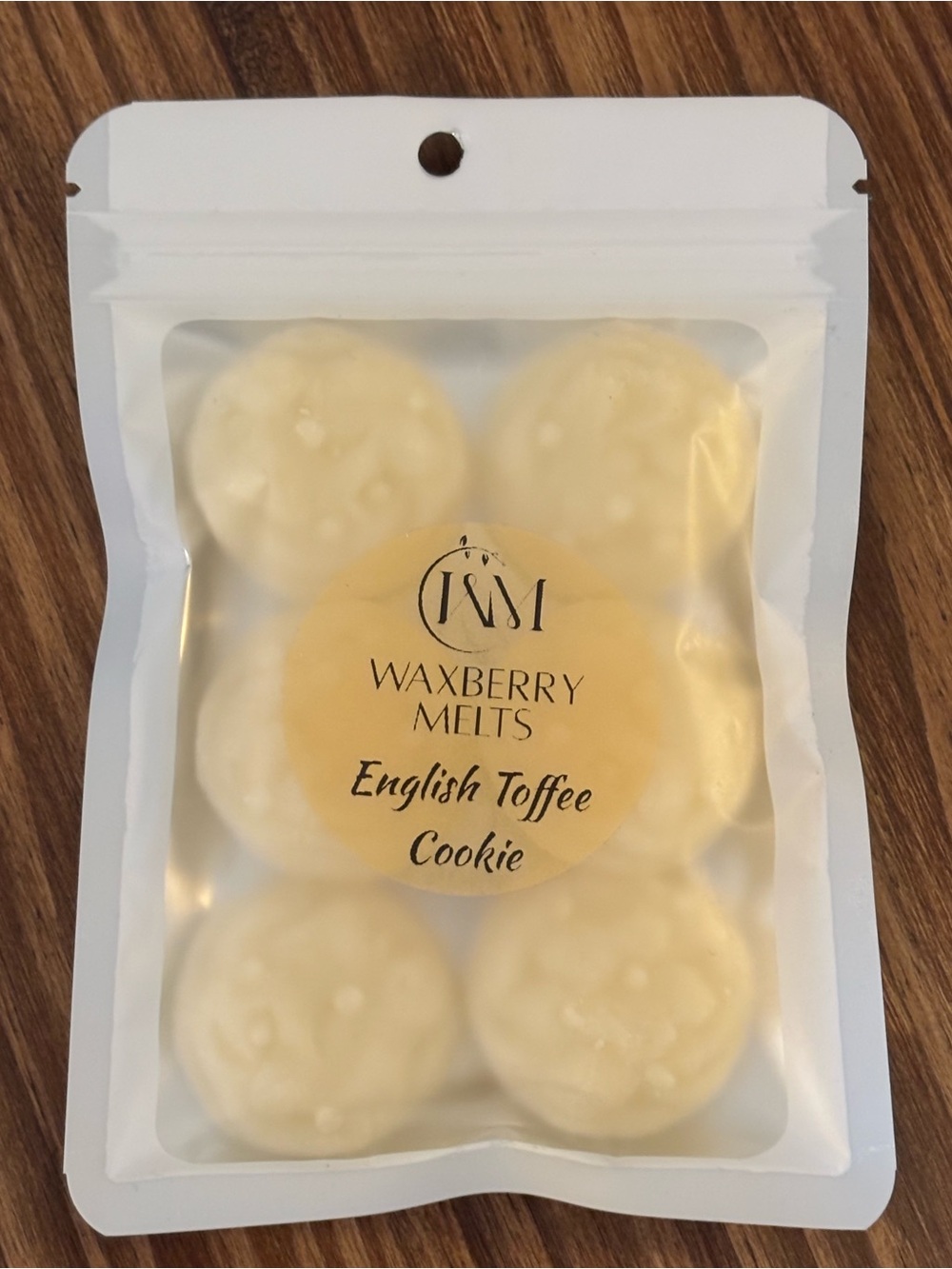 Hand Crafted English Toffee Cookie Wax Melts - 1/2 Dozen